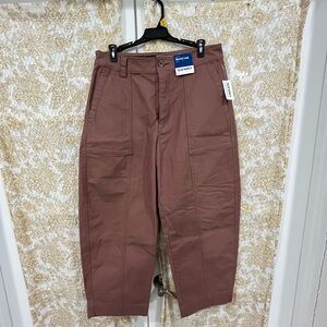 Old Navy Women’s Barrel Leg Canvas Pants